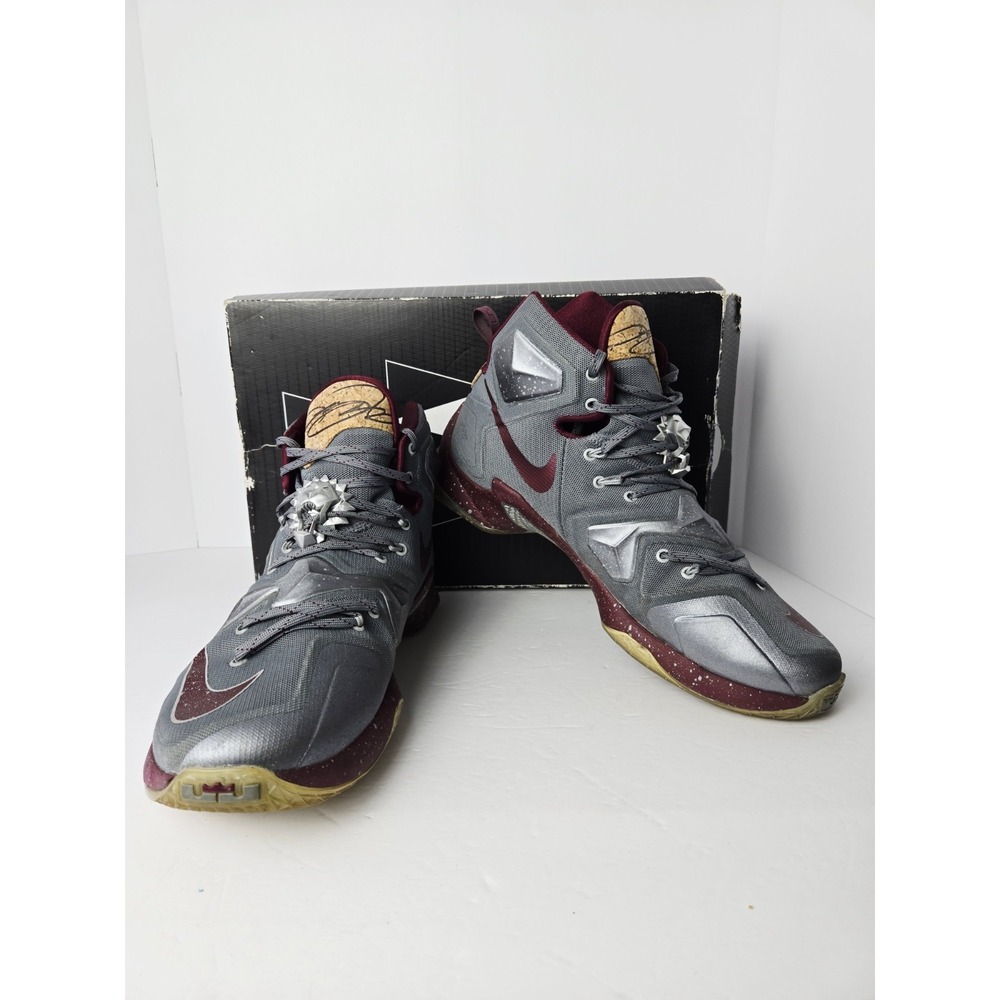 Nike LeBron James XIII Limited Cool Grey And Deep Garnet 823300 060 Size 11